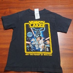 Mammoth lake youth small  tshirt black